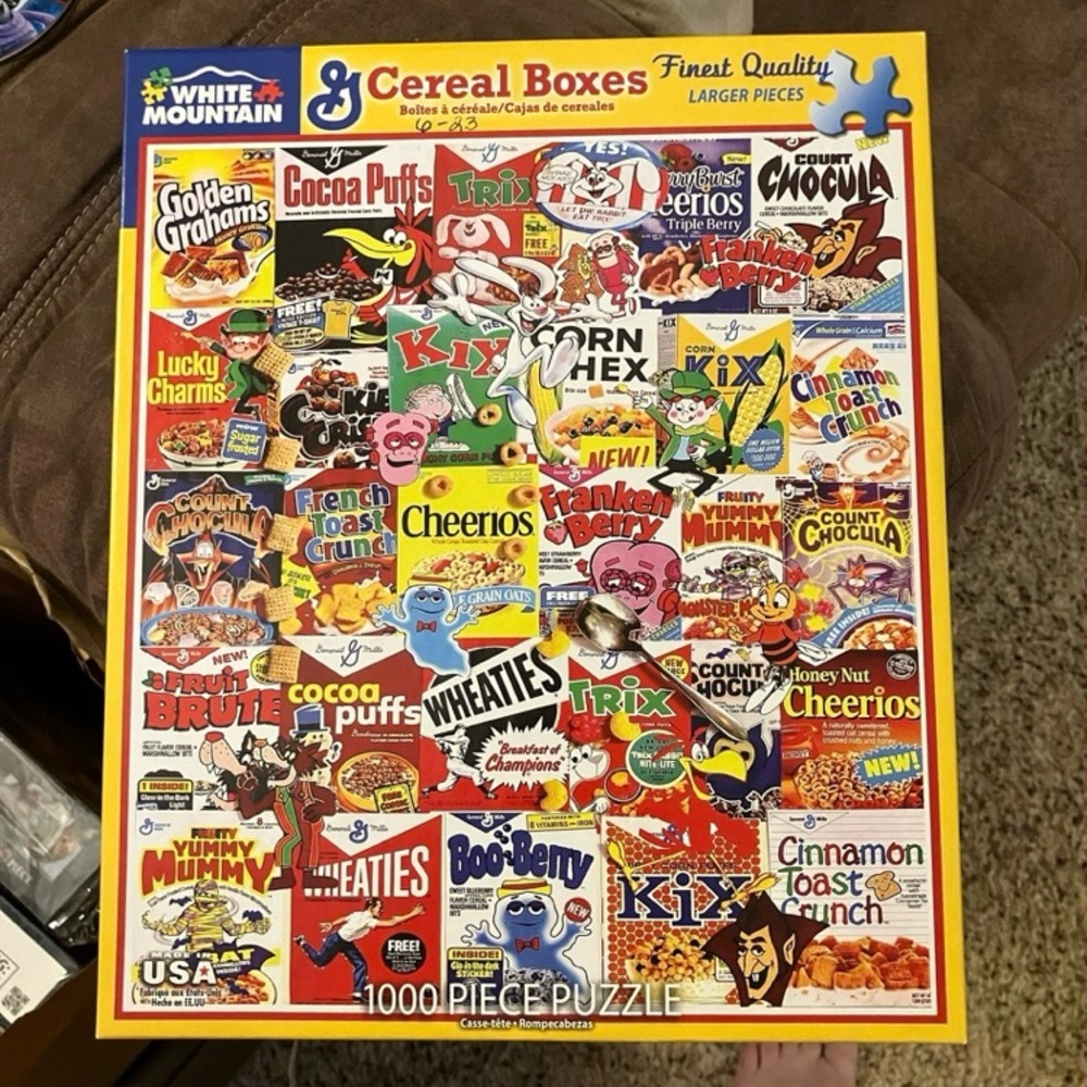 White Mountain General Mills Big G Cereal Boxes 1000pc Puzzle‎